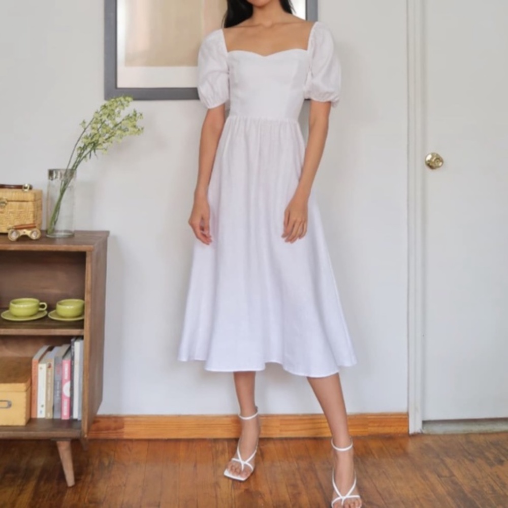 NWOT❤️Reformation Rhode Dress - White